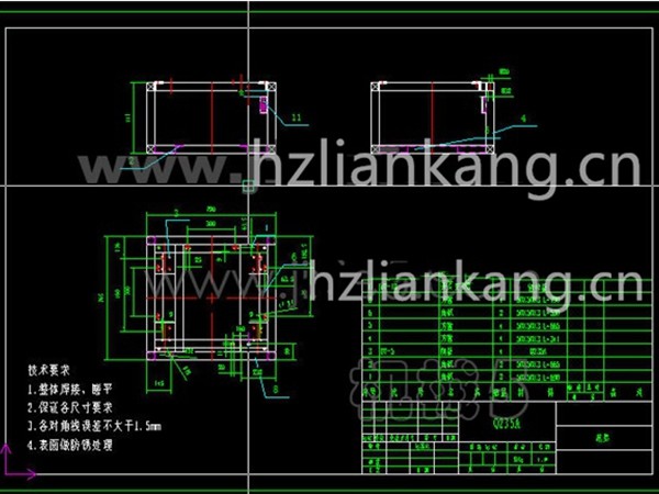 博物館展柜CAD圖